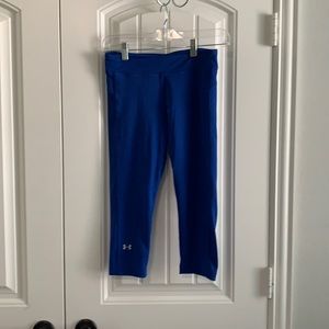 Under Armour Royal Blue Crop Athletic Leggings